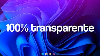 BARRA DE TAREAS TRANSPARENTE EN WINDOWS 10 y 11🔥  Tutorial sencillo [upl. by Tsiuqram]