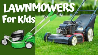 Lawnmowers For Kids Yard work Lawn Mowers Push Mower Riding Mower [upl. by Eserehc55]