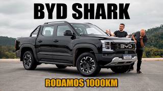 BYD SHARK rodamos 1000km com a nova picape média híbrida plugin [upl. by Llibyc479]