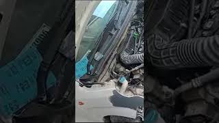 Accident  Wagonr top model  2024  BUMFER MOATGUARD REPARING  automobile marutisuzuki automal [upl. by Eresed]