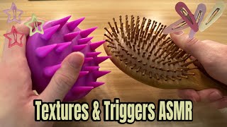 20 Different ASMR Textures and Triggers  Tapping Mouth Sounds Scratching ASMR [upl. by Bigford]