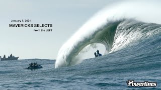 A Few Selects from the Left at Mavericks January 5 2021 [upl. by Vadnee803]