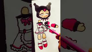 Kuromi Gacha Movable Paperdoll [upl. by Tarabar]