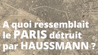 A quoi ressemblait Paris avant les travaux dHaussmann [upl. by Ynamad]