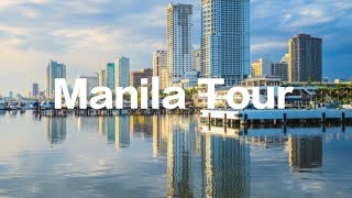 Manila Tour Tourist destination of Manila city and cheap hotels Philippines 10 best places [upl. by Frankie]