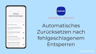 Handy automatisch zurücksetzen nach fehlgeschlagener Entsperrung  Samsung Android 14  One UI 6 [upl. by Nerag]