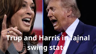 TrumpandHarris in Final Swing State [upl. by Ybot]