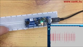 How to capture sound intensity with an Ozeki Audio Module programmed with Arduino IDE [upl. by Attenwad883]