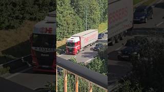 🟥MAN truck in traffic🇩🇪 mantrucks truck eurotrucksimulator2 highway trucks traffic trucker [upl. by Nataniel]