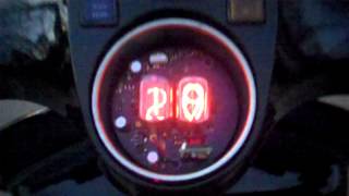 Vespa P200 Nixie Tube Speedo 1 of 3 [upl. by Chaves]