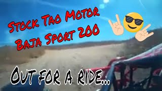 Watch Skater James Tear It Up On The Tao Motor Baja Sport 200 taomotor luchmob offroad race [upl. by Laamak]