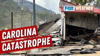 Widespread Damage Seen in Swannanoa North Carolina Days After Helenes Catastrophic Flooding [upl. by Osnola]