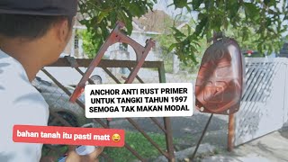 nak elak KARAT BAWAH CAT mcm ni agaknya Anchor Anti Rust primer 1st [upl. by Neirod604]