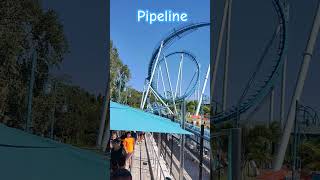 Pipeline Surf Coaster Off Ride SeaWorld [upl. by Ahsiea892]