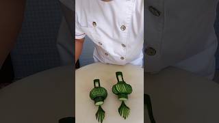 Learn How to Cucumber🥒 Make Carving cutting designCreative VagetableEasy Cucumber carving design [upl. by Adler]