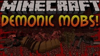 Minecraft Mods w A Subscriber DEMONIC DEMONS MOD SCARY 164 [upl. by Schlessinger]