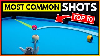 TOP 10 MOST COMMON Shots You MUST Know in Pool [upl. by Lynett]