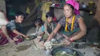 Poor Nepali Village Family Cooking Food [upl. by Southworth]