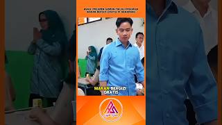 SAMPAI DI SEMARANG WAPRES GIBRAN TINJAU LANGSUNG PROGRAM MAKAN GRATIS videoviral shortvideo fyp [upl. by Hestia852]