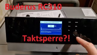 Buderus RC310 Taktsperre einstellen [upl. by Eissim]