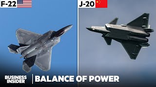 USA vs China Fighter Jets  Balance Of Power  Insider [upl. by Enirolf462]