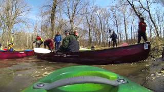 Big Pine Creek Indiana water level 2 12 Feet [upl. by Selby956]