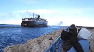 SS Badgers first sail of 2014 [upl. by Lombardo634]