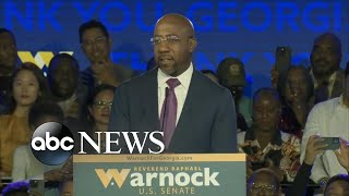 What Warnock’s projected win in Georgia means for Democrats l GMA [upl. by Edithe804]