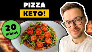 Najlepszy przepis na PIZZĘ 🍕 Przepisy LOW CARB i PIZZA dla cukrzyka czyli PIZZA KETO Nie słodzę [upl. by Paulie413]