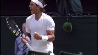 Nadal unleashes an almighty vamos  Wimbledon 2014 [upl. by Ecydnac]