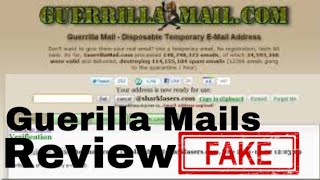 Review Guerilla Mail  Custom Free Mail Business Is Fake  Guerilla Is fake gmail’s Website alert [upl. by Odlanyer]