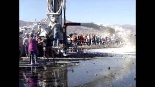 Blowhole Mining Demo in Trona CA  seeking Hanksite [upl. by Rodolfo]