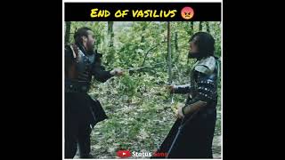 End of Vasilius 😠  Ertugrul ghazi attitude status  Dirillis Ertugrul  Vasilius death  Shorts [upl. by Eilak]