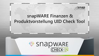 UID Prüfung schnell und einfach direkt im SAP  snap Webinar  22042021 [upl. by Cherianne]