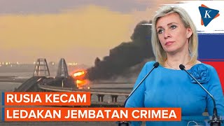 Rusia Kecam Pernyataan Ukraina Tentang Ledakan di Jembatan Kerch [upl. by Gratiana]