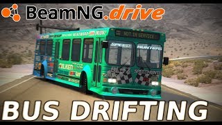 BeamNGdrive  5 Minutes of Extreme Bus Drifting with Eurobeat [upl. by Nylsaj]