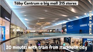 Täby Centrum is a glazed shopping mall near Stockholm Sweden 215 store and a big Cinema [upl. by Nevi]