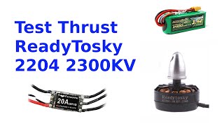 Thrust Test ReadyTosky 2204 2300KV  LittleBee Copy 20A  Multistar 1400 65C [upl. by Georgia]