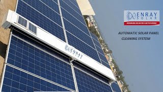 Automatic Solar Panel Cleaning System  Enray Solar [upl. by Obadiah277]