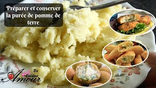 comment préparer et conserver la purée de pomme de terre pour les boureks maakouda pour ramadan [upl. by Airehc766]