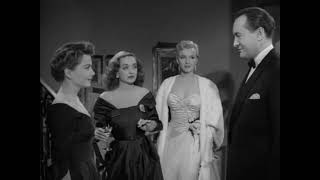 ALL ABOUT EVE SCENE INCLUDING MARILYN MONROE  BETTE DAVIS  GEORGE SANDERS  ANNE BAXTER [upl. by Peugia]