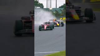 Leclerc amp Perezs FinalLap Duel 🔥 [upl. by Dyke]