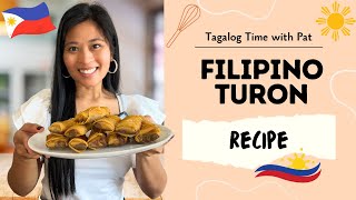 Filipino Turon Recipe  Banana Lumpia [upl. by Atalie446]