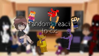 Fandoms react to cc 22 part 16 [upl. by Dill]