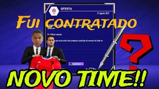 FUI CONTRADO PARA UM NOVO TIME MODO CARREIRA JOGADOR FIFA 2021 [upl. by Eimmelc]