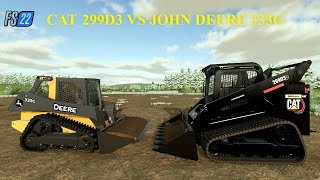 CAT 299D3 VS JOHN DEERE 333G [upl. by Yerot]