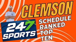 Clemson Football Strength of Schedule Ranked in TOP 10 [upl. by Bocyaj]