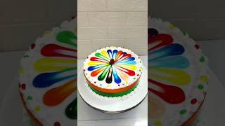 Cake Maker And Pineapple Cake Design Multi Colour Cake shorts cake youtube shortsfeed food art [upl. by Simpkins]