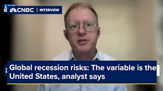 Global recession risks The variable is the United States analyst says [upl. by Leroj]