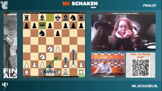 NK Schaken 12 Juli 2024 Finale dag 1  Livestream commentaar met IM Stefan Kuipers [upl. by Hanonew]